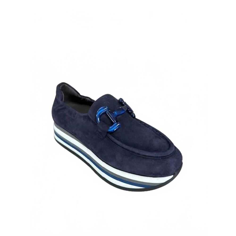 NEW SOFTWAVES women's catlin loafers in ink blue